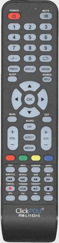 Пульт ClickPdu RM-L1153+3 для Polar (черный, универсальный)-0