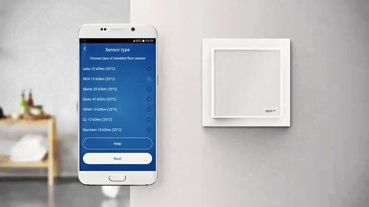 DEVIsmart App for Android - wireless control of electrical heating